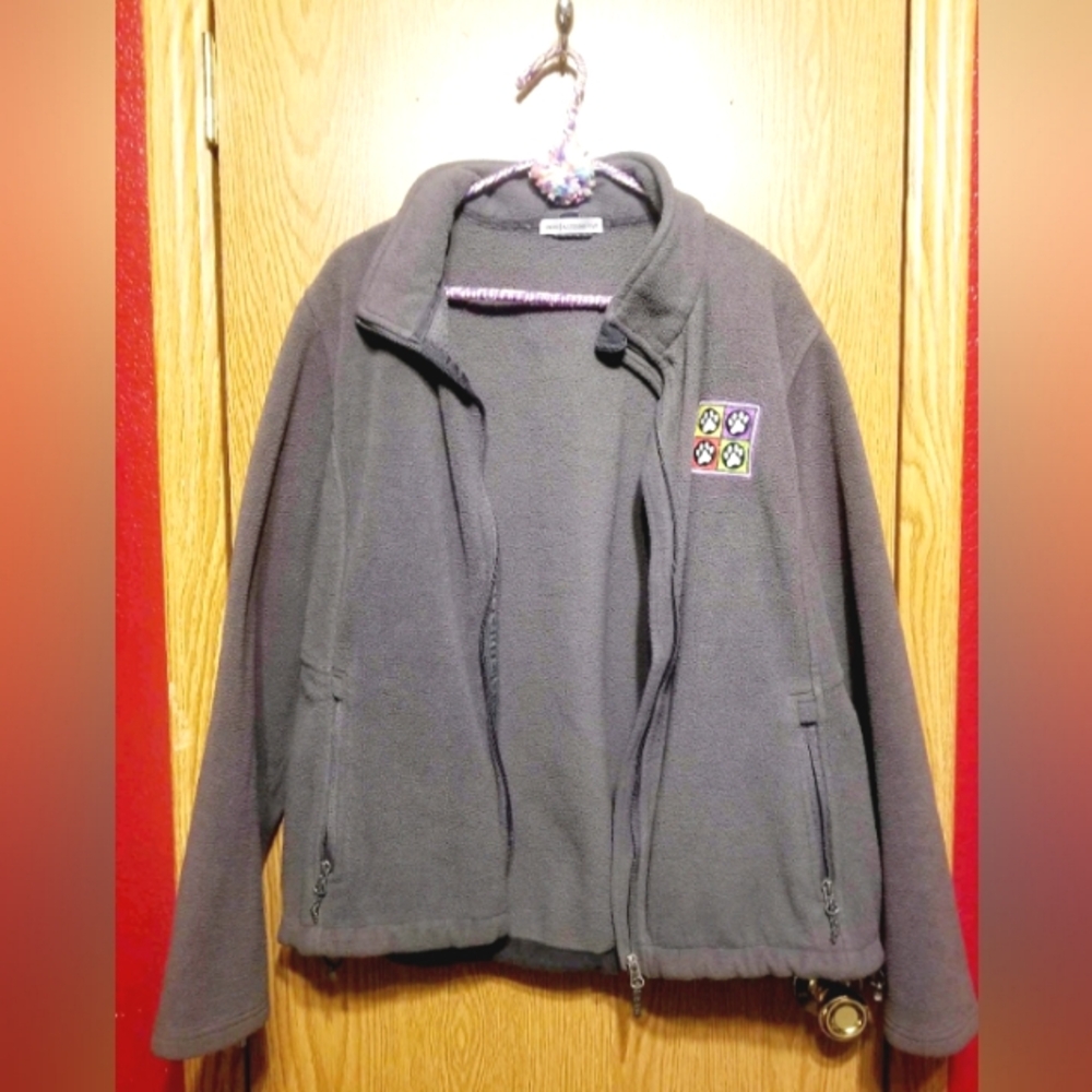 Port Authority Zip Up Fleece Jacket SZ XL EUC